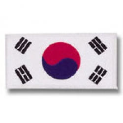 Korean Flag - White Trim